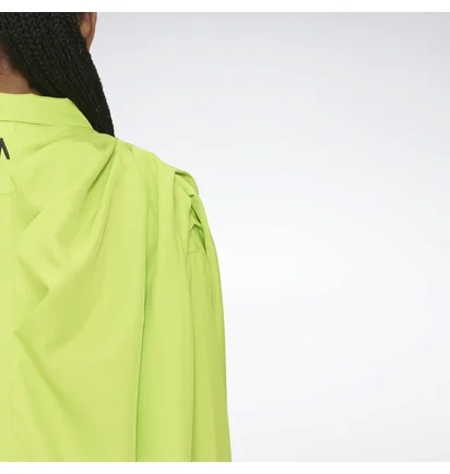 Рубашка унисекс Reebok Pyer Moss Draped Button-Down Shirt Green He8137