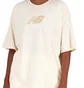 Футболка женская New Balance T-Shirt Essentials Stacked Logo Beige WT31519TCM