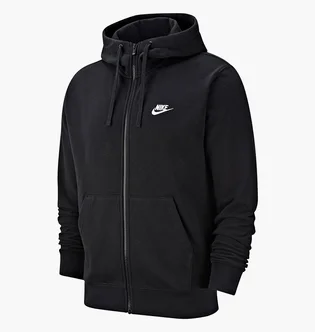 Мужская толстовка Nike M Nsw Club Hoodie Fz Ft Black BV2648-010