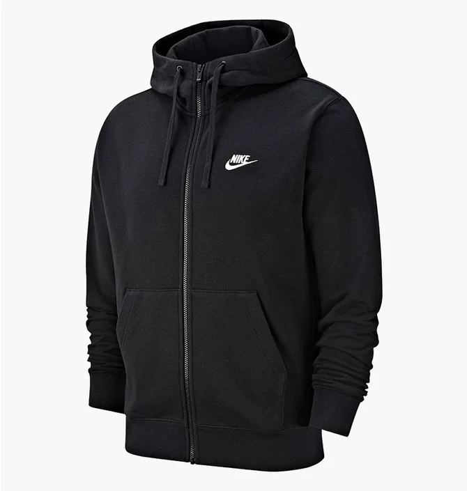 Мужская толстовка Nike M Nsw Club Hoodie Fz Ft Black BV2648-010