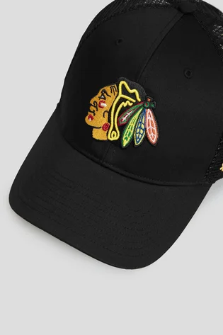 Кепка чоловіча 47 Brand Chicago Blackhawks Branson Mes Black H-Brans04Ctp-Bk