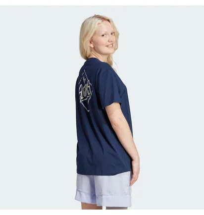 Футболка жіноча Adidas Watermark Graphic Tee Blue IU2488