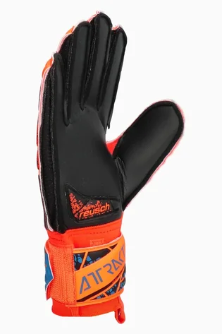 Перчатки вратарские детские Reusch Attrakt Silver Junior Orange/Black 5472215-2211