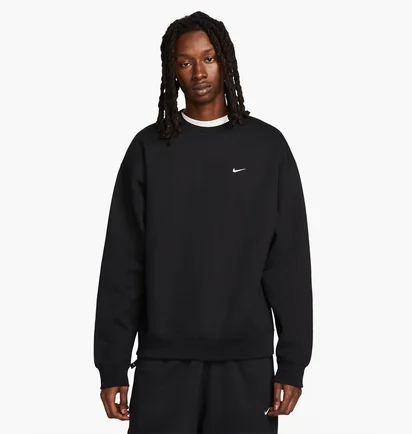 Свитшот мужской Nike Solo Swoosh Black Dx1361-010