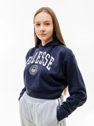 Худі жіноче Ellesse Rosarian Cropped Hoody Blue SGV20270-429