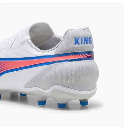 Бутсы унисекс Puma King Match Fg/Ag White 107863-02