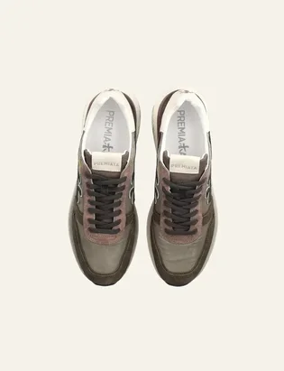 Кроссовки мужские Premiata Mick Olive/Brown VAR-7717
