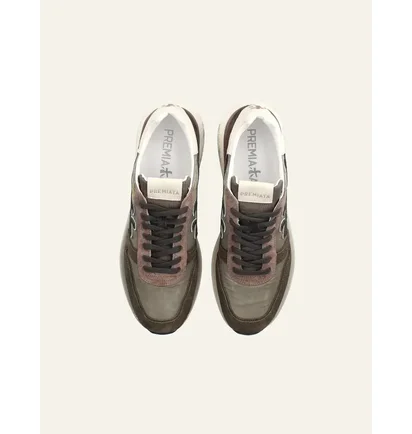 Кроссовки мужские Premiata Mick Olive/Brown VAR-7717