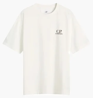 Футболка мужская C.P. Company Logo White 19CMTS103A-005100W-103