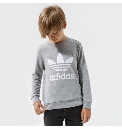 Свитшот детский Adidas Trefoil Crew B Grey GD2709