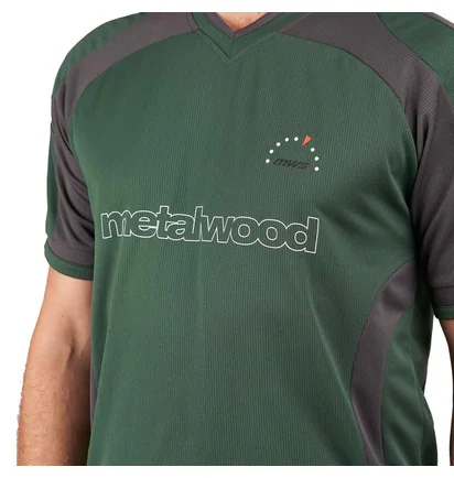 Футболка мужская Metalwood Studio Paneled Jersey Green MWS24-04-100-SPR-TAR