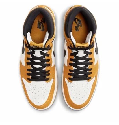 Кроссовки мужские Air Jordan 1 Retro High Og White/Yellow DZ5485-701