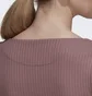 Лонгслів жіночий Adidas Studio Lounge Ribbed Cropped Long Sleeve Tee Brown Hh8500
