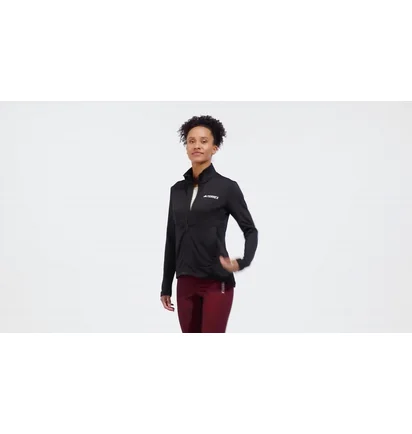 Олимпийка женская Adidas Terrex Multi Light Fleece Full-Zip Jacket Black IB1814