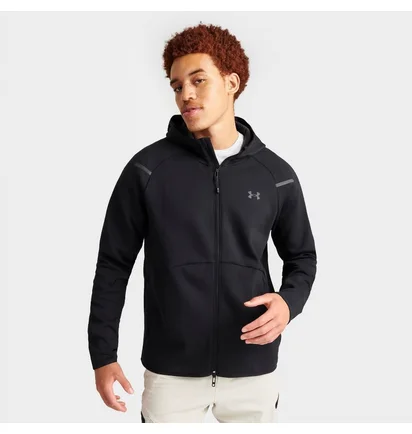 Кофта мужская Under Armour Unstoppable Fleece Full-Zip Hoodie Black 1379806-001