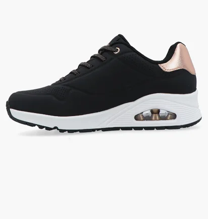 Кроссовки женские Skechers Uno Shimmer Away Black 155196-BLK
