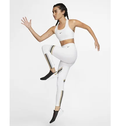 Топ женский Nike Womens Medium-Support 1-Piece Pad Sports Bra White Bv3636-100
