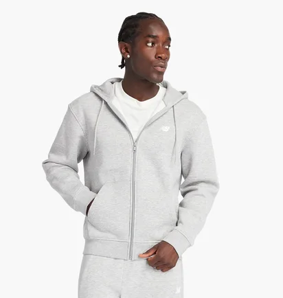 Толстовка чоловіча New Balance Sport Core Full Zip Grey MJ43902AG