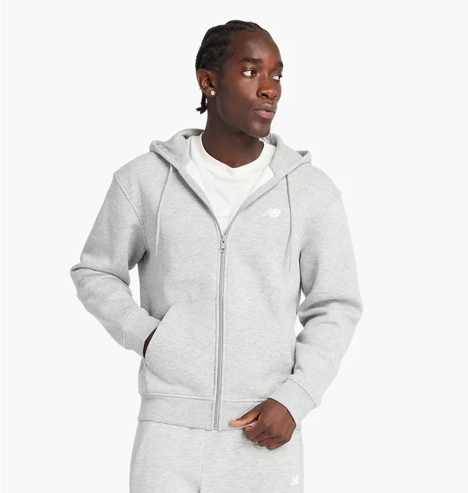 Толстовка чоловіча New Balance Sport Core Full Zip Grey MJ43902AG