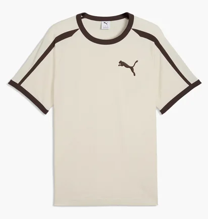 Футболка чоловіча Puma T7 Big Cat Ringer Beige 635242-87