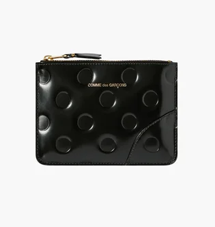 Кошелек женский Comme des Garcons Polka Dots Embossed Black SA8100NE