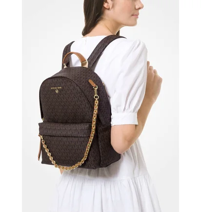 Рюкзак жіночий Michael Kors Slater Brown 30T0G04B6B-BRN-ACORN-16753
