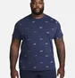 Футболка мужская Nike Club Allover Print T-Shirt Blue FD1279-410