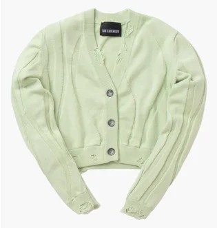 Кофта жіноча Han Kjobenhavn Han Kjobenhavn Cropped Cardigan Green F-131310