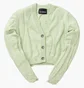 Кофта жіноча Han Kjobenhavn Han Kjobenhavn Cropped Cardigan Green F-131310