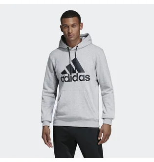 Худи мужское Adidas Must Haves Badge Of Sport Hoodie Grey DT9947