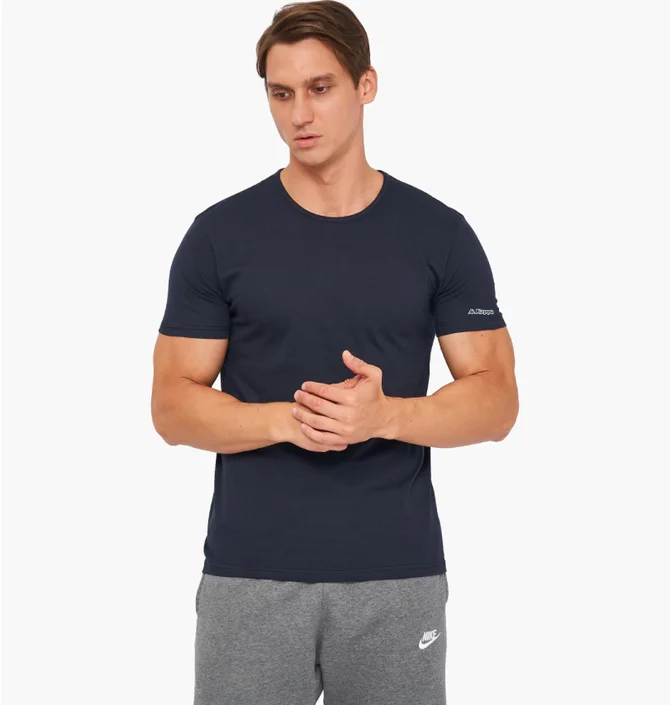 Футболка мужская Kappa Mezza Manica Girocollo Blue K1305-BLUNAVY