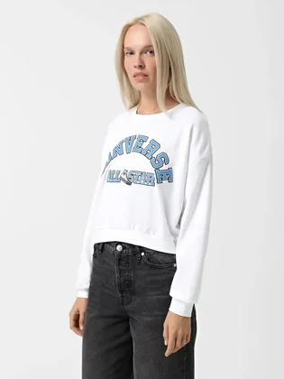 Світшот жіночий Converse Retro Chuck Heritage Crew Light Rgh White 10026777-102
