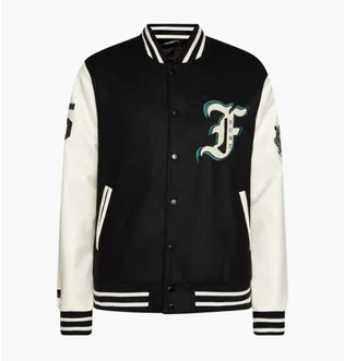 Бомбер мужской FUBU Tribal Collegе Black 6075134