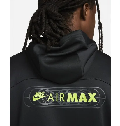 Худи мужское Nike Sportswear Air Max Futura Full-Zip Hoodie Black Fb1435-010