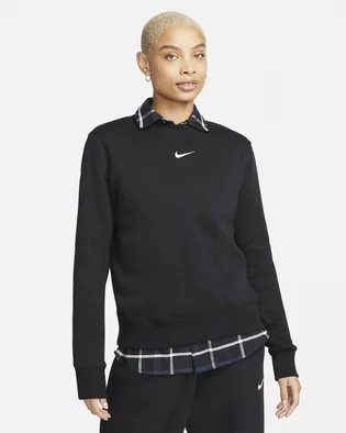 Світшот жіночий Nike Sportswear Phoenix Fleece Crewneck Sweatshirt Black Dq5751-010