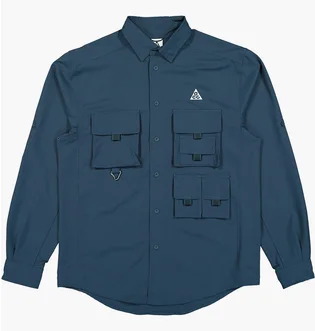 Рубашка мужская Nike Acg Dri-Fit Uv Devastation Trail Shirt Blue DN3936-437