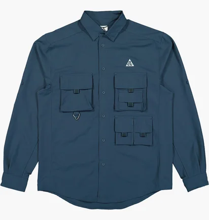 Рубашка мужская Nike Acg Dri-Fit Uv Devastation Trail Shirt Blue DN3936-437