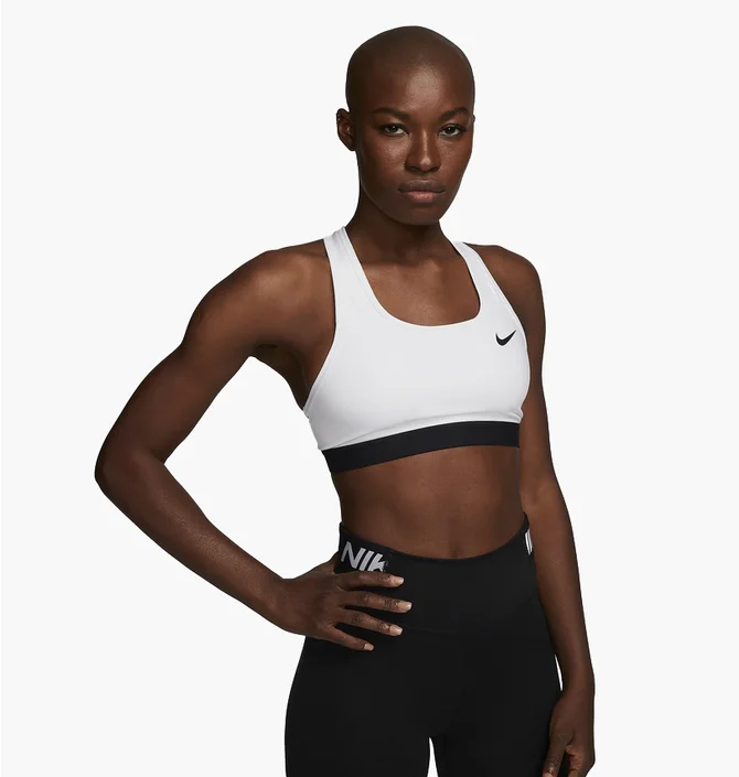 Топ женский Nike Womens Medium-Support Non-Padded Sports Bra White Bv3900-100
