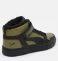 Черевики чоловічі Puma Rebound Mid Strap Wtr Black/Green 38637602