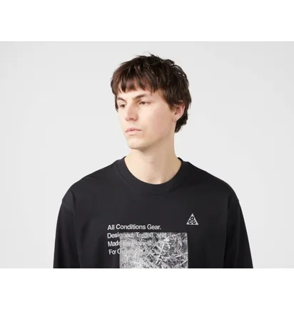 Лонгслів чоловічий Nike Acg Forest Long Sleeve T-Shirt Black FN7318-010