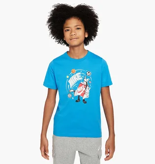 Футболка детская Nike Shirt K Nsw Tee Boxy Light Blue FN9614-435