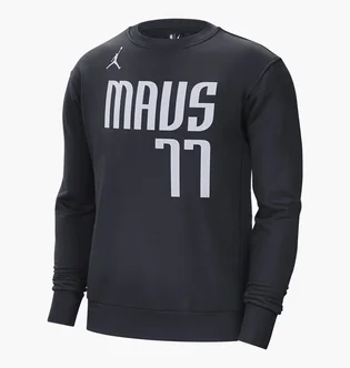 Лонгслив мужской Nike Nba Dallas Mavericks Courtside Statement Edition Black DN9820-426