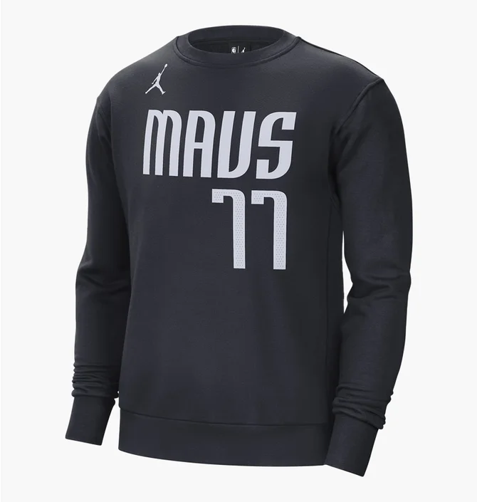 Лонгслів чоловічий Nike Nba Dallas Mavericks Courtside Statement Edition Black DN9820-426