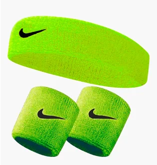 Комплект аксессуаров  Nike Headband + Wristbands Pack Green NNN07-NNN04-702