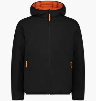 Куртка мужская CMP Reverse Jacket Fix Hood Twill Black 34K0137-U901