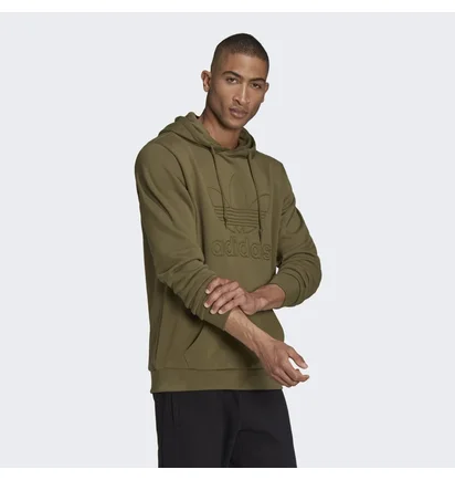 Худи мужское Adidas Graphics Trefoil Series Hoodie Olive H13499