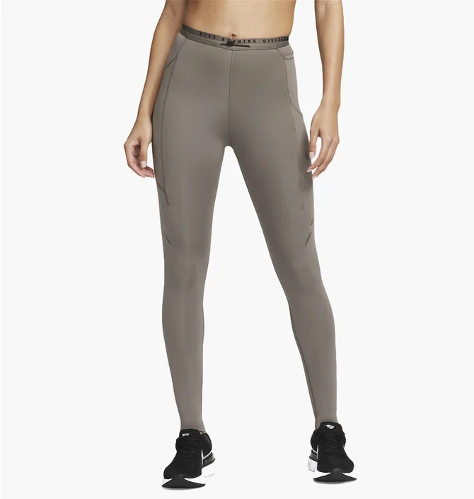 Лосины женские Nike W Nk Df Run Dvn Mr Tght Grey Dm7749-289
