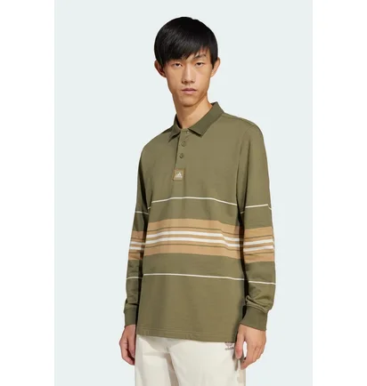 Лонгслив мужской Adidas Striped Olive JD5392