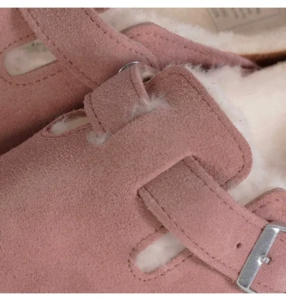 Тапочки женские Birkenstock Boston Shearling Pink 1023292