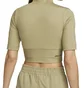 Футболка женская Nike Nsw Top Ss Rib Su Olive FJ5253-276